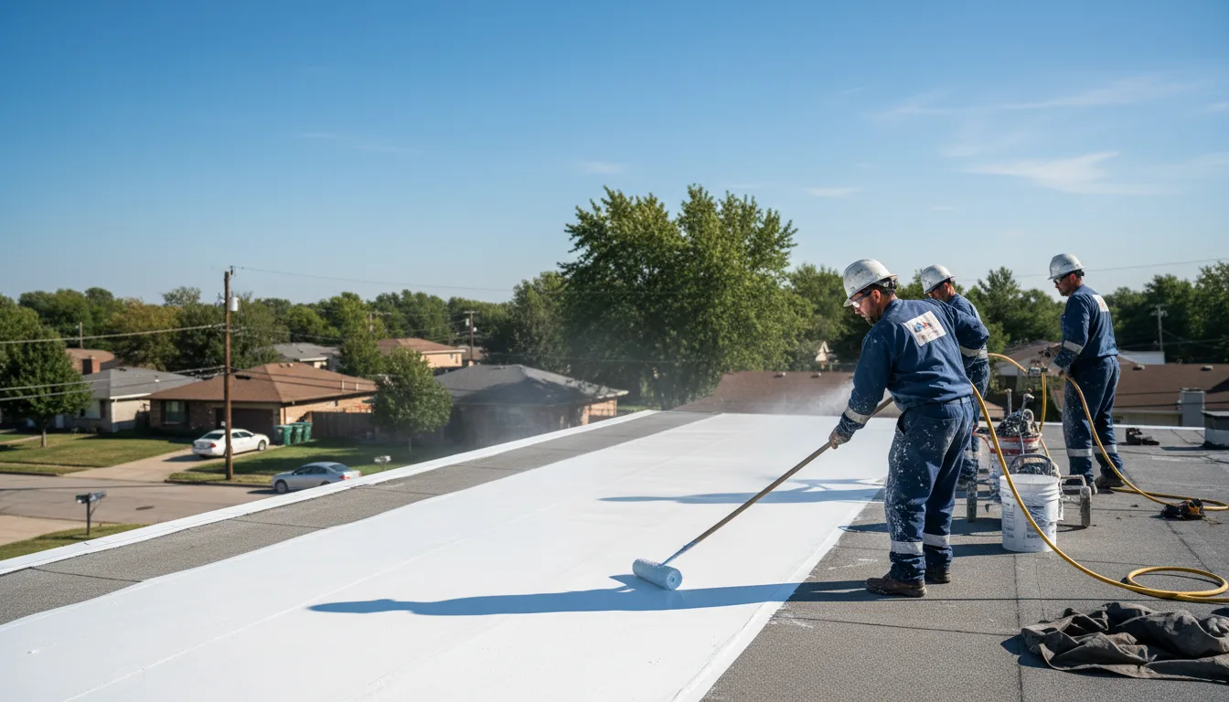 Commercial roof coating in Pecks Mill, WV near me